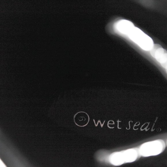 Rare Y2K Silver Metallic Foil Black Lace Combat Boots Size 10 - Picture 7 of 8